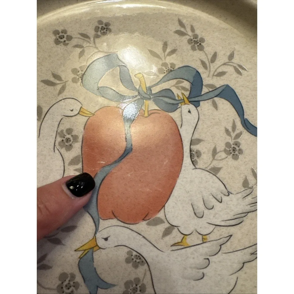 International Marmalade 8868 Stoneware Dinner Plate Geese set of 4